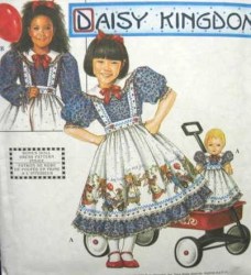 8552 9424 FLARE DRESS,SLIP, PINAFORE, 18'' DOLL PATTERN 2-4,3-8